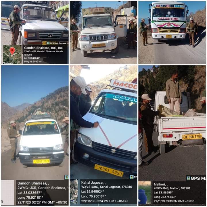 18 VEHICLES SEIZED, 102 CHALLANED FOR TRAFFIC VIOLATIONS IN DISTRICT DODA