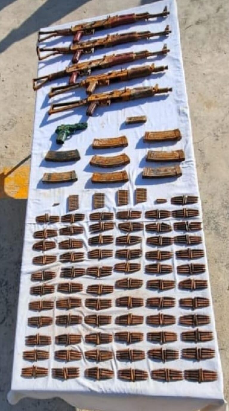 Security Forces Recover Large Cache of Arms and Ammunition in North Kashmir’s Machhal Sector